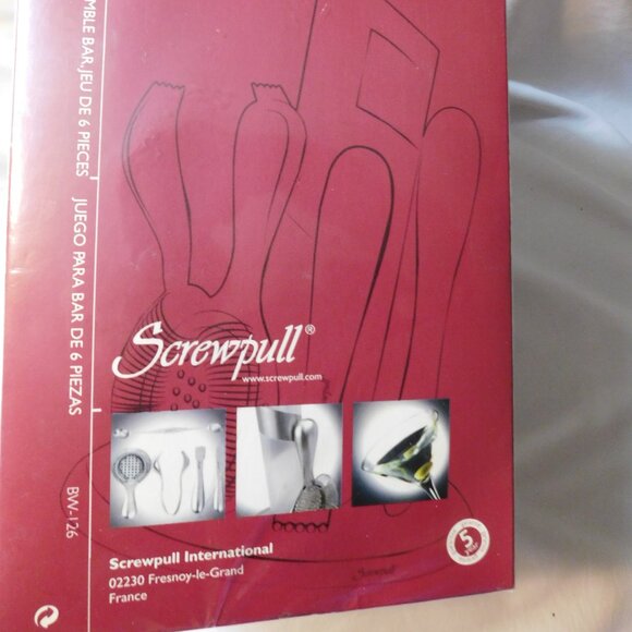 Screwpull Six Piece Bar Set NEW in BOX - Picture 3 of 7